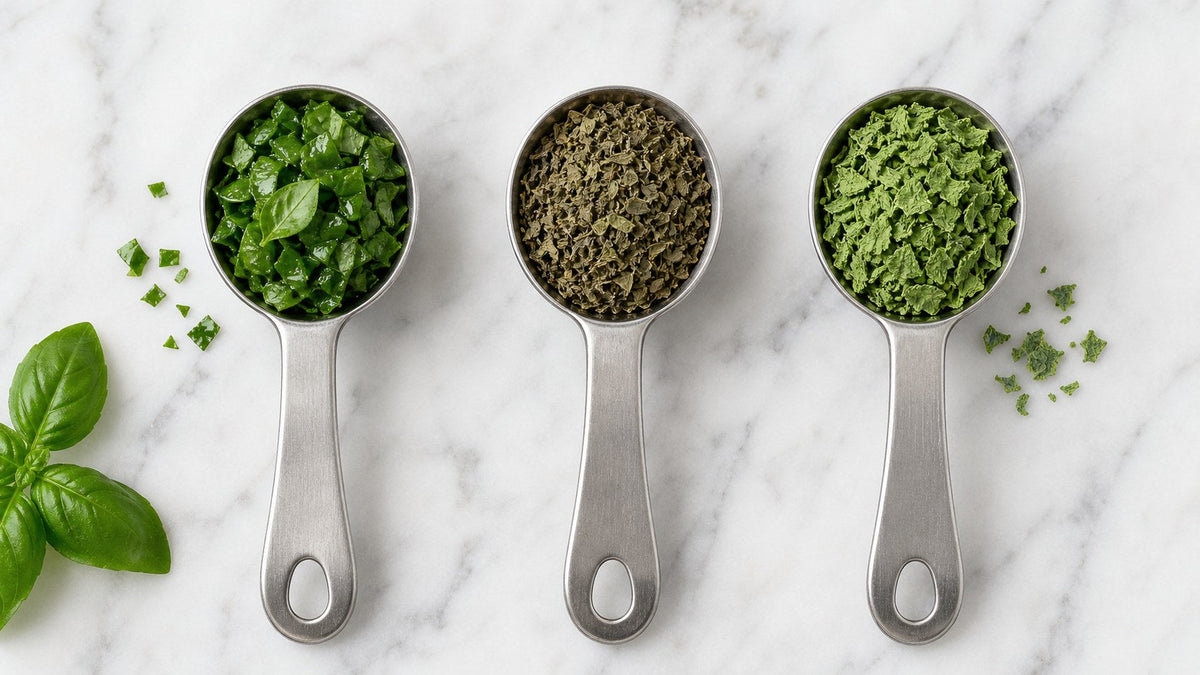 Fresh to Dried Herb Conversion: The Chart, the Rule, and the Herbs That Skip the Math